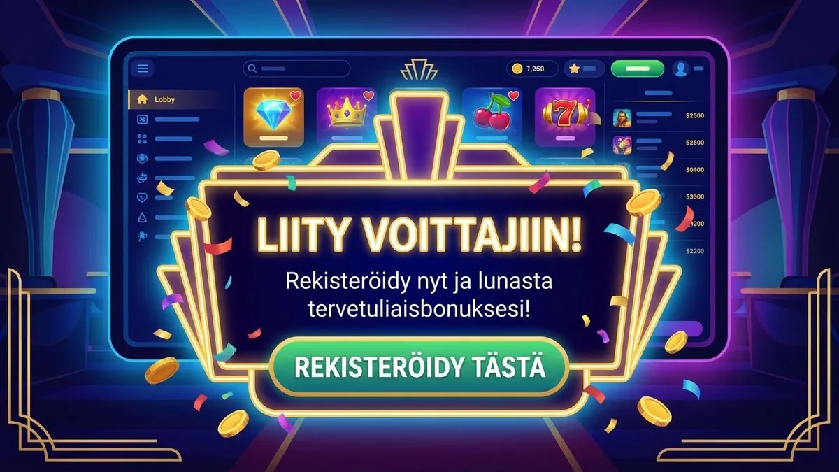 Rekisteröidy bonuksen kanssa
